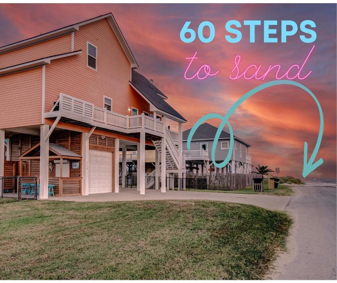 Villa Spring Break Specials! Front Row Views - Tiki Bar - Playground à Bolivar Peninsula Extérieur photo
